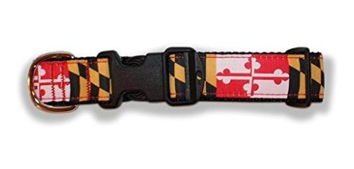 Ropa De Ruta Uno Collar De Perro Con Bandera De Maryland