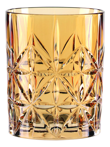 Vasos Highland Tumbler, Ámbar, Vidrio De Cristal, 4 Pu...