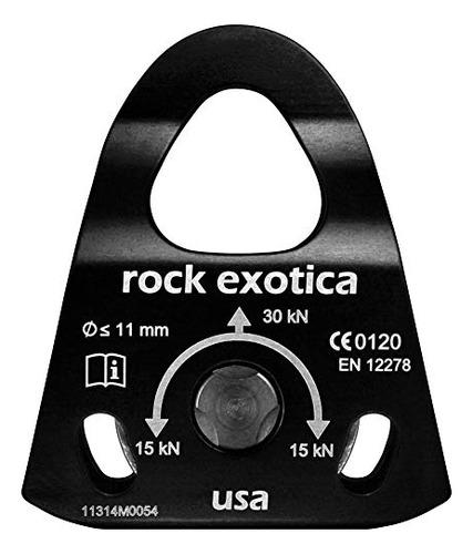 Rock Exotica Mini Polea Mecanizada - Individual Negro