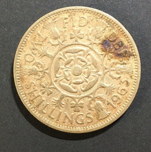 United Kingdom Two Shillings De 1963