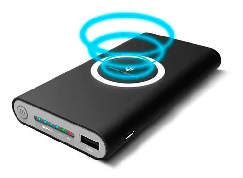 Qi Cargador Inalambrico Power Bank 10.000mah Usbc Micro Usb