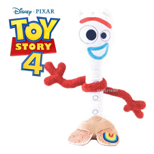 Forky + Woody Toy Story 4 Peluche 30cm Combo Orig Scarlet