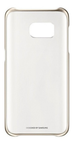 Capa Original Clear Cover Samsung Galaxy S7 - Dourada