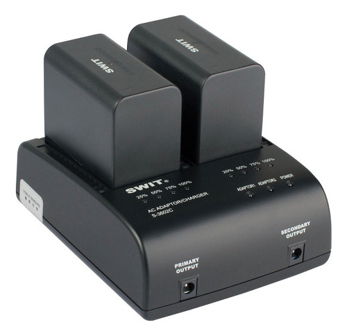 Carregador Swit S-3602j P/2 Baterias Jvc Séries Bn-v