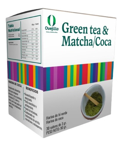 Te Matcha Con Coca Fuente De Energía & Reduce Peso 30sachets