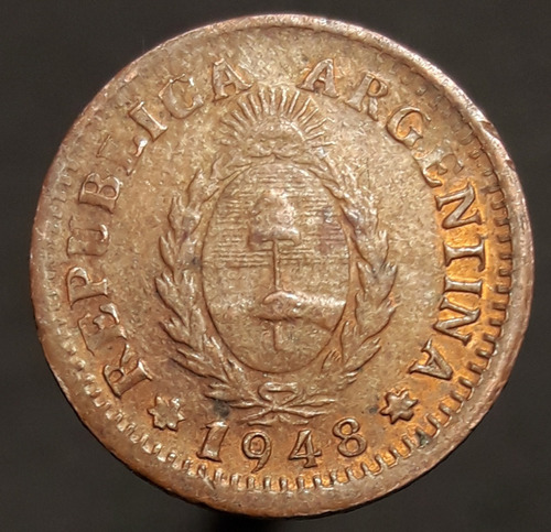 Moneda Argentina 1 Centavo 1948 