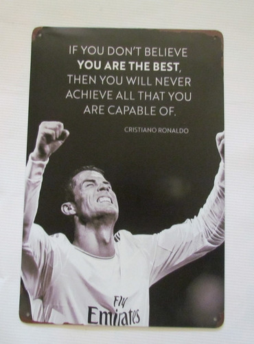 Poster Anuncio Cartel Cristiano Ronaldo Futbol Decoracion