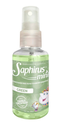 Aromatizador Auto Pequeños Espacios Saphirus Mini Green