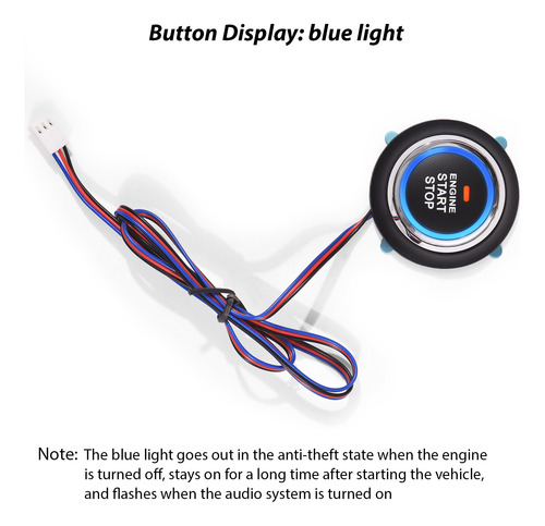Sistema Start Start Push Click Con Un Botón Stop Dc12v