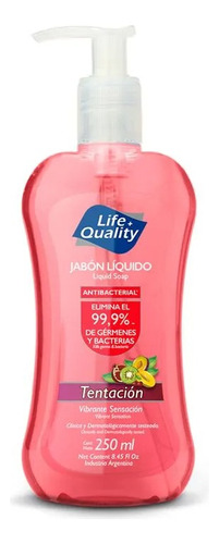 Life Quality Jabón Líquido Antibacterial Tentación 250ml