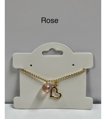 Pulseira Coração Rose - Madrinha/lembrancinha Promoção 