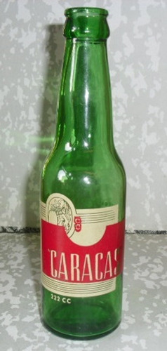Imagen 2 de 6 de Caraquita Unica Error Impresion Botella Antigua De Coleccion