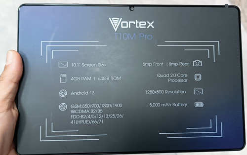 Tablet Teléfono T10m Pro Vortex 