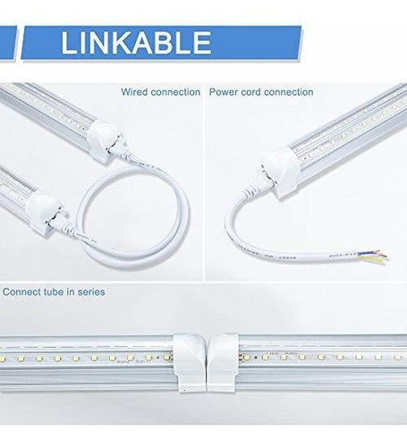 Lámpara Led De Taller Onlylux De 5 Pies, Conectable Con Luz