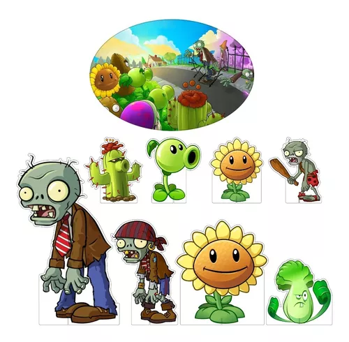 Kit 12 - Display De Mesa Plants Vs Zombies - RS Displays - Display  Informativo de Mesa / Bancada - Magazine Luiza