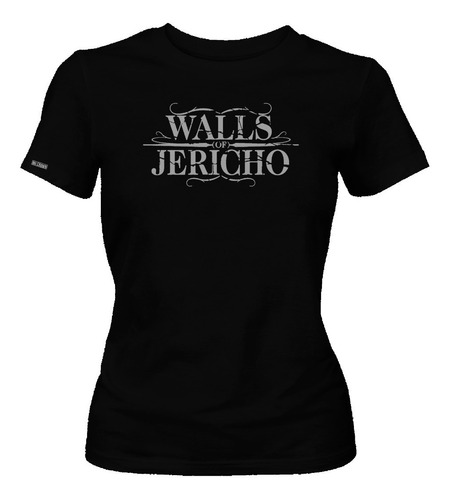 Camiseta Walls Of Jericho Logo Rock Metal Banda Dbo