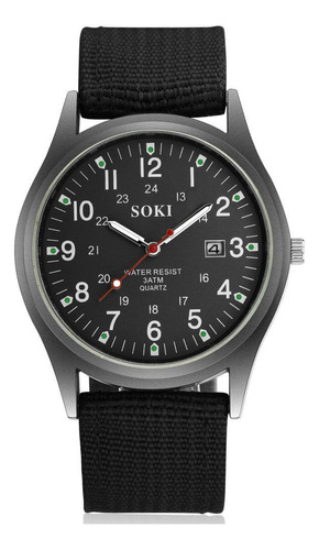 Reloj De Pulsera Deportivo Militar De Acero Inoxidable Genev
