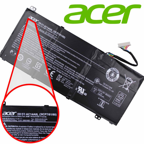 Bateria Acer Nitro Vn7-591g Vn7-571 Vn7-791 Ac14a8l (10946