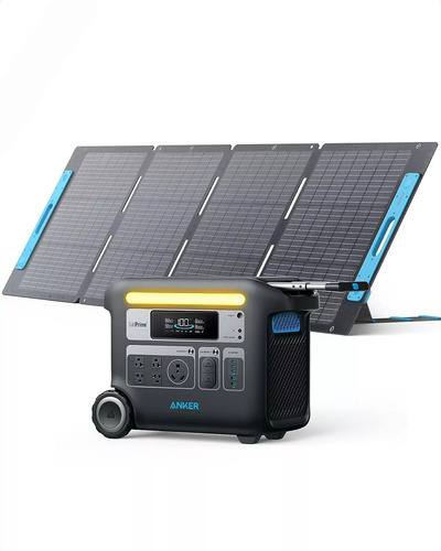 Kit Generador Anker Solix F2000 2048wh + Panel Solar 200w