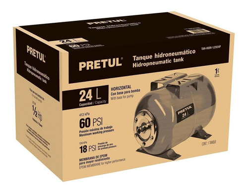 Imagen 2 de 2 de Tanque Para Bombas Hidroneumáticas Pretul 27039