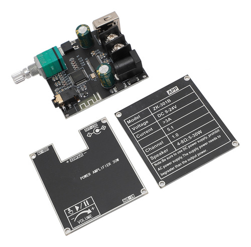 Módulo Amplificador De Potencia Zk-301b Mono 5.1 Placa 30w T