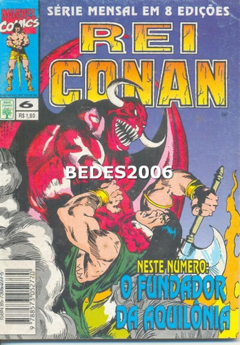 Rei Conan Nº 6 - Editora Abril - 1995