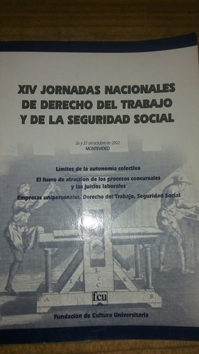 14 Jornadas Nacionales De Derecho Del Trabajo  2002