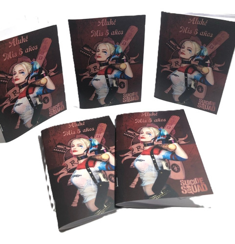 Souvenir Libritos Para Colorear X 20 Harley Quin