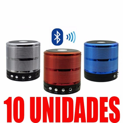 10 Speaker Bluetooth Som Alto Qualidade Rádio Fm Sd Barato