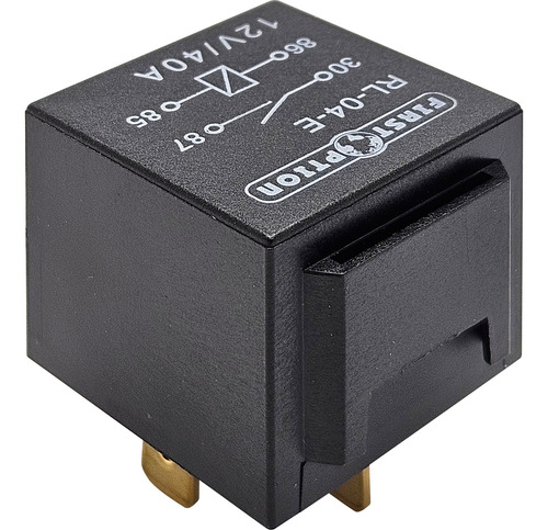 Relé Auxiliar Universal Som Farol Buzina 4 Terminais 12v 40a