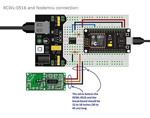Sensor Movimiento Rcwl-0516 5 Piezas, Arduino Esp8266 Nodemc