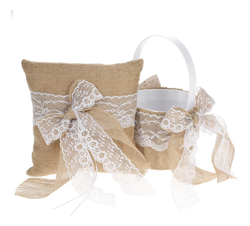 Cesta Rústica Basket Wedding * Vintage Para 7 Niñas