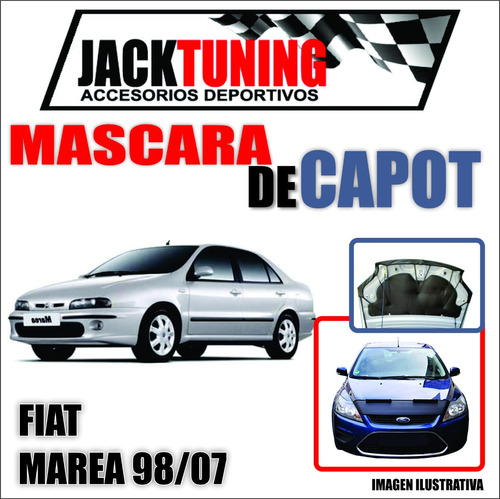 Mascara De Capot Fiat Marea 98/07 En Ecocuero