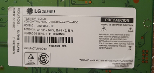 Placa Fuente LG Lf565b