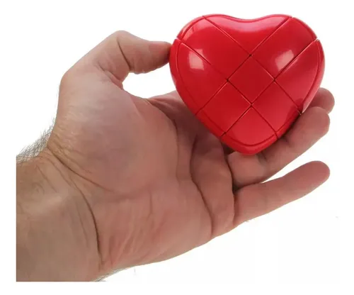 Cubo Mágico Coração 3x3x3 YJ Yong Jun Heart Love Vermelho