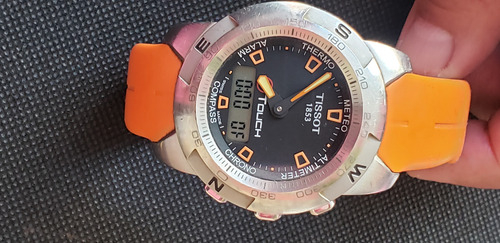 Reloj Tissot 1853 T-touch Correa Naranja Excelente Naranja Gris Negro (Usado)