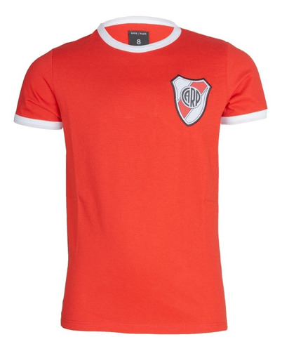 Remera Para Niño River Plate Escudo Bordado Licencia Oficial