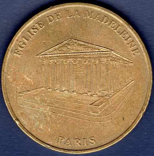 Medalla Iglesia De La Madeleine París Francia