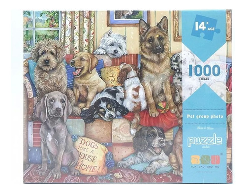 Rompecabezas 1000 Piezas Puzzle Perros En Sillon Pet Group