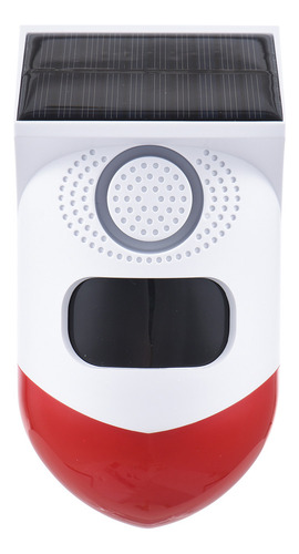 Alarma Con Sensor De Movimiento Solar: Sirena De 120 Db, Luz