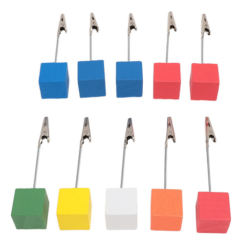 Soporte Para Números De Mesa, 10 Unidades, Bloque De Madera
