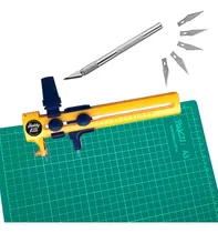 Comprar Cutter Bisturi 5 Filos Y Cutter Compas Con Tabla De Corte A3