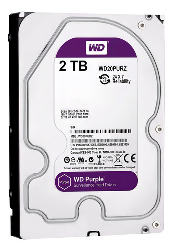 Dvr Gravador Cftv Multi Hd Mhdx 1308 8 Ch Com Hd 2tb Purple