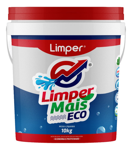 Cloro Para Piscina Limper Mais Balde 25% Teor 10kg Atcllor