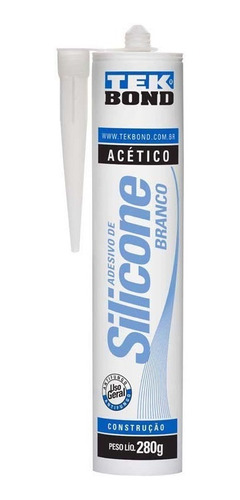 Silicone Acetico Branco 280g Tekbond