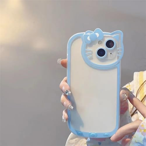 Nohroy Cute Cat Transparent Phone Case For 15 14 13 12 11 Pr