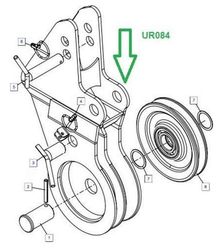 Polea Para Winche De Carga Palfinger Ur084