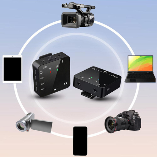 Receptor Transmisor De Clip Cuadrado Compacto Profesional