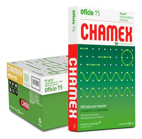 Papel Fotocopiadora Impresora Oficio Chamex Bulto X10 Resmas