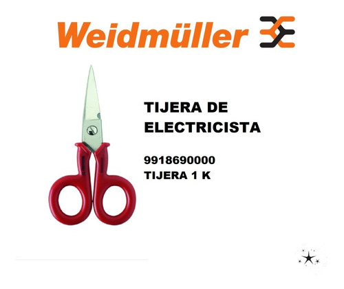 Tijeras Para Electricista 9918690000 Weidmüller